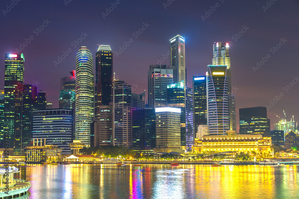 Singapore at night