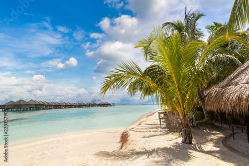 Tropical beach in the Maldives