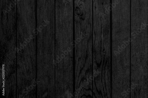 Black wood wall seamless background and pattern