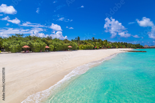 Tropical beach in the Maldives