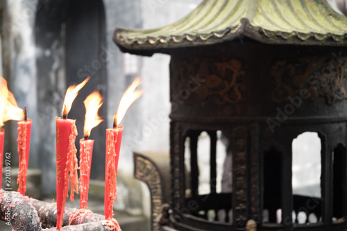 candle burning