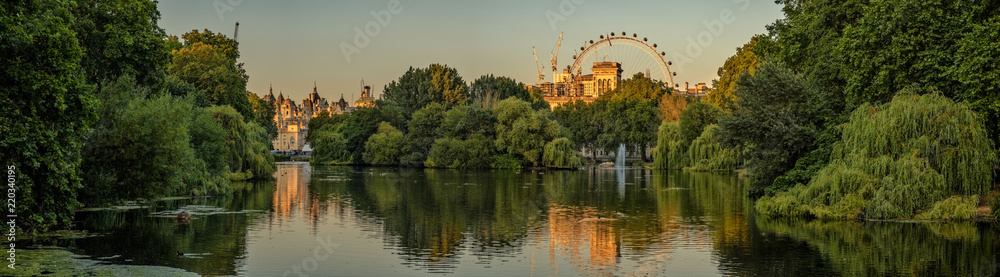 St Jameses Park Lake Sunset St Jameses Park Lake Sunset