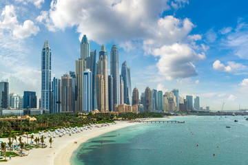Wandcirkels Dubai Jachthaven van Dubai Marina  © Sergii Figurnyi