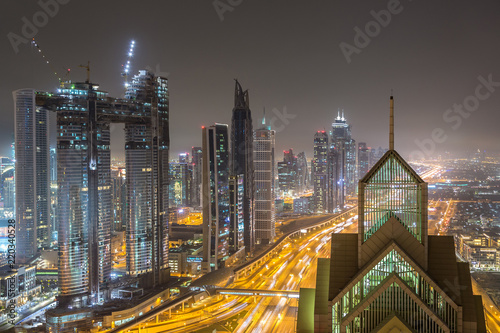 Downtown Dubai at night