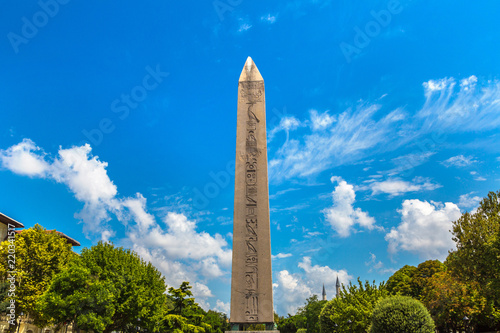 Obelisk of Theodosius in Istanbul Fototapet
