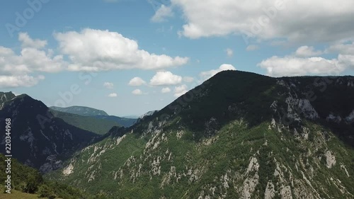 Wallpaper Mural Aerial view of Pyrenean mountains in Aude filmed with drone, Languedoc in southern of France
 Torontodigital.ca