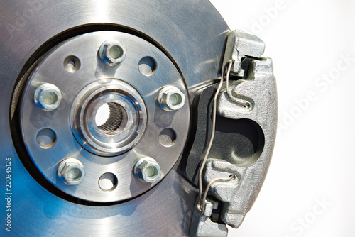 Brake disc and support with pads isolated