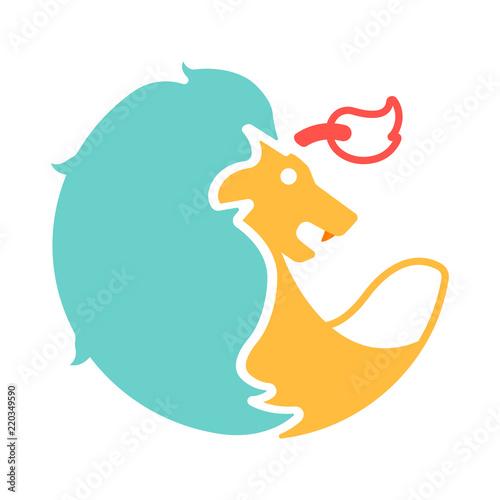Leo Flat Icon