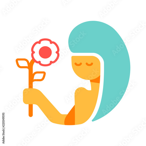 Virgo Flat Icon