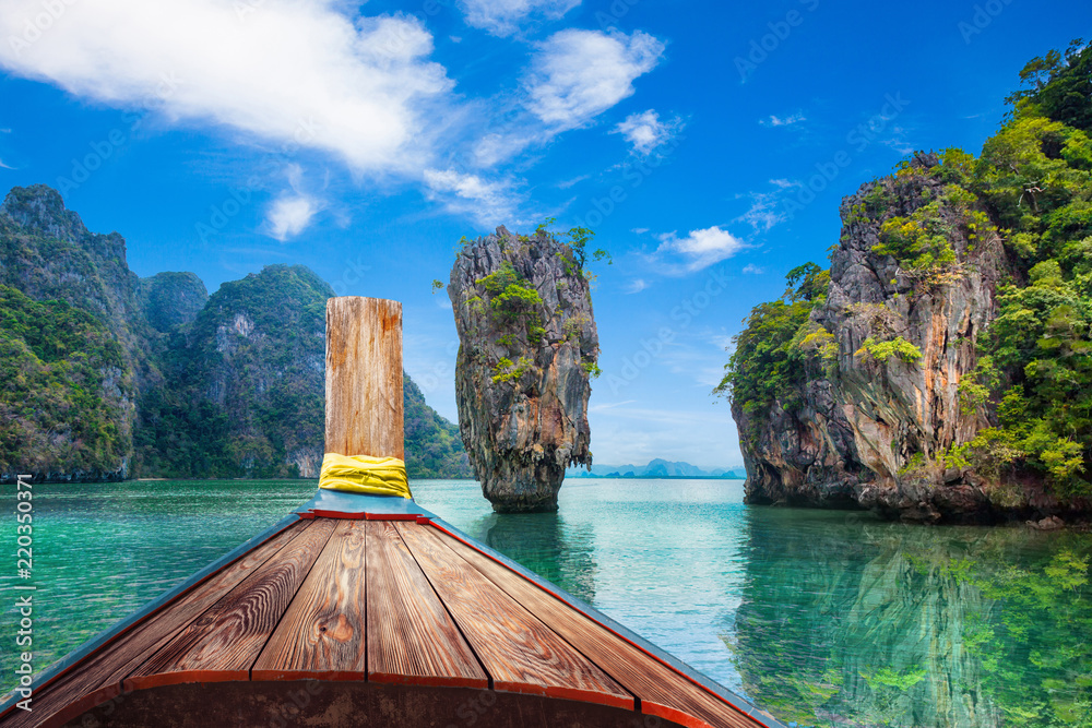 Fototapeta premium Boat trip to tropical islands from Phuket