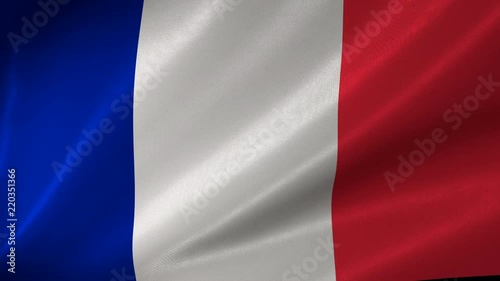 Beautiful high quality, high detailed flag of France. photo