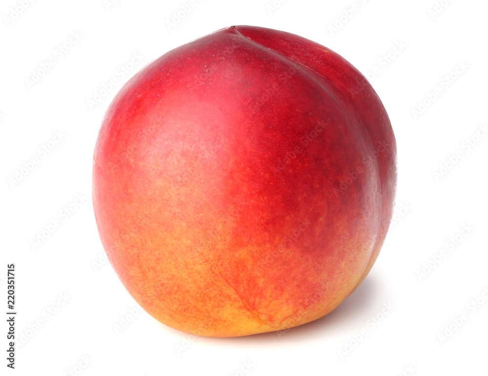 Nectarine isolated on white background. Healthy food Nectarine isolated on white background. Healthy food