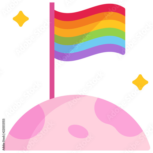 LGBT pride flat illustration