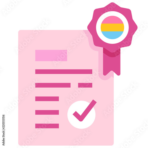 LGBT law flat illustration