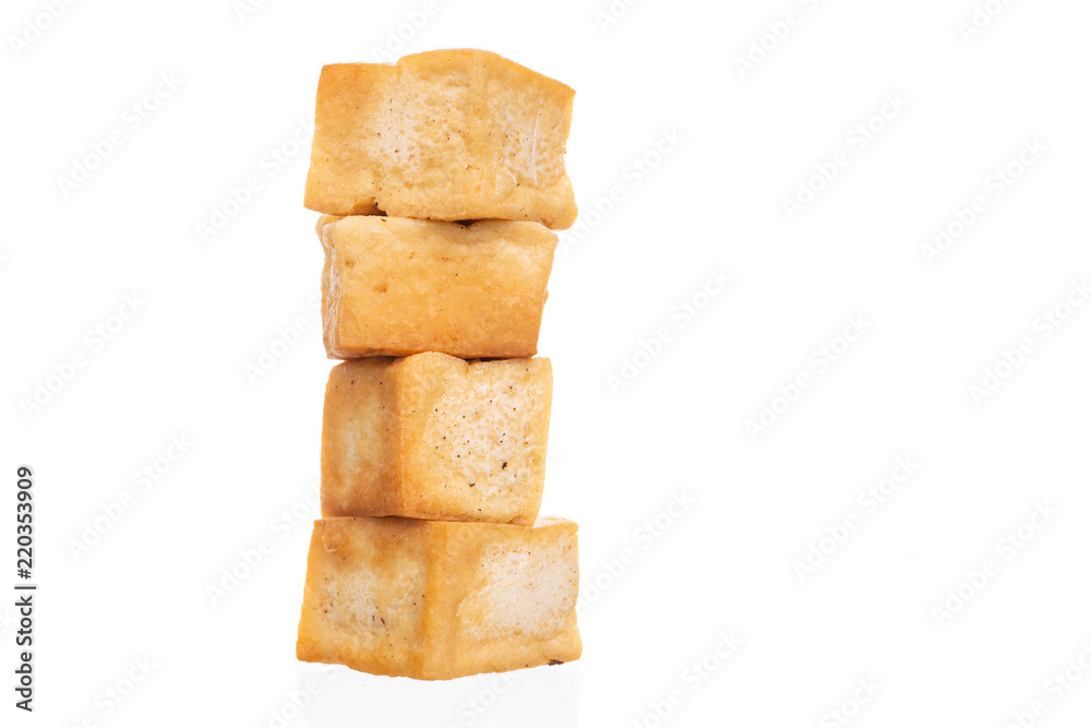 Snack and Dessert, Chinese Traditional Deep Fried Tofu or Fried Bean Curd