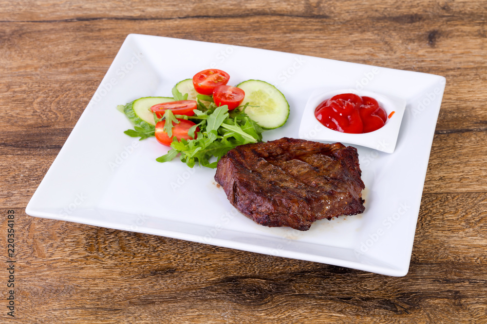 Beef steak with sauce Beef steak with sauce