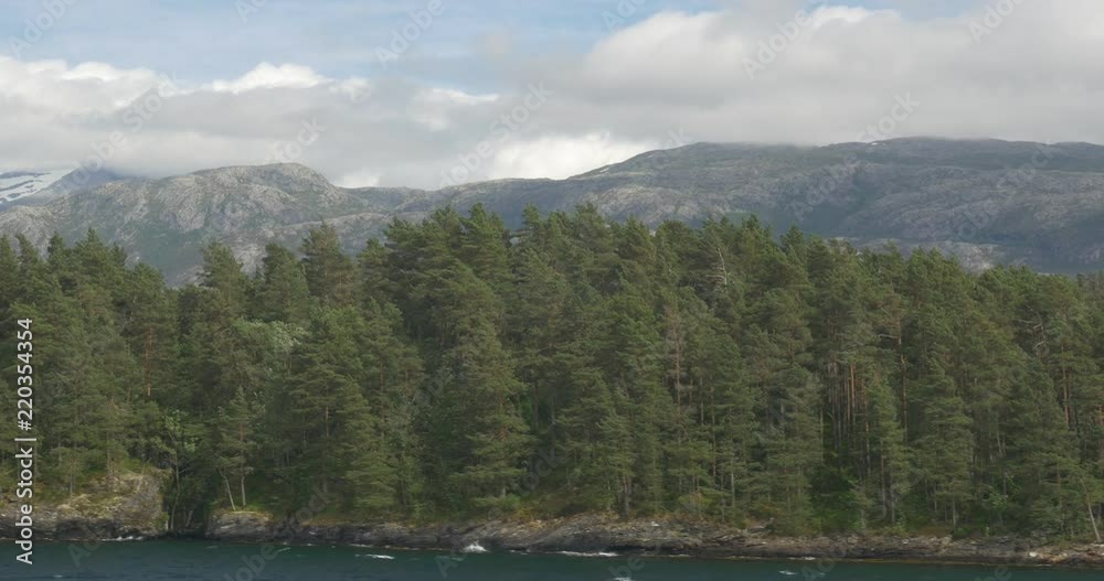 Coastline Boat Trip On Norwegian Fjords Coastline Boat Trip On Norwegian Fjords
