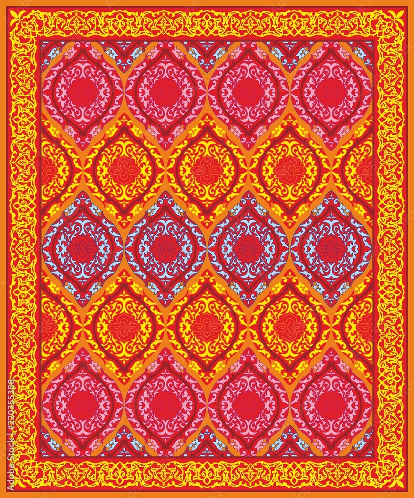Illustration of a carpet ornament
