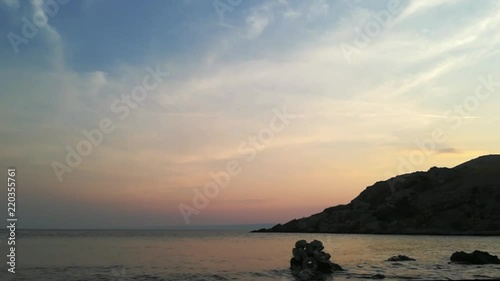 Tramonto sul mare
