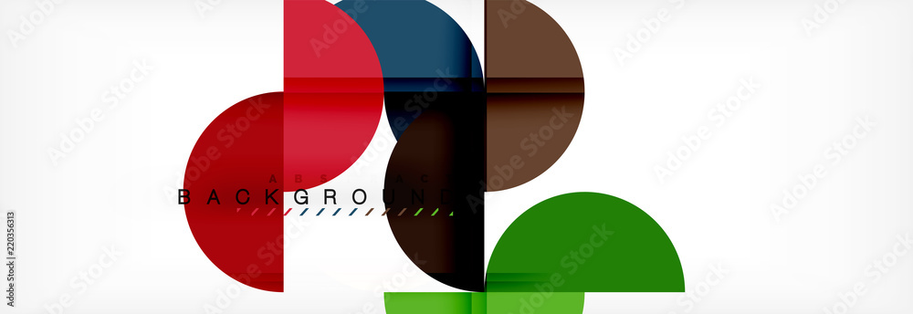 Circle abstract background, geometric illustration Circle abstract background, geometric illustration