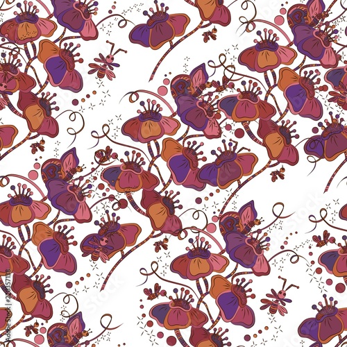 Seamless floral pattern © Korinsky