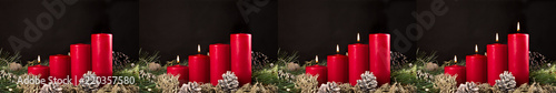 christmas advent candles  photo