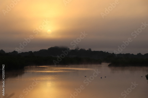 coucher de soleil sur le domaine de certes bassin d'arcachon © jerome33980