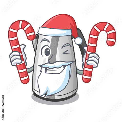 Santa with candy mascot cartoon household kitchen electric kettle