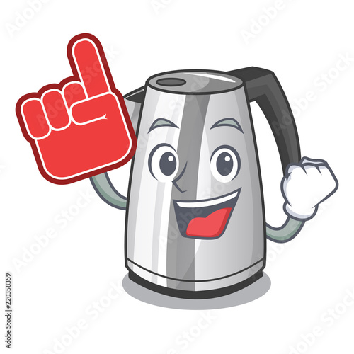 Foam finger mascot cartoon household kitchen electric kettle