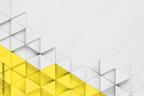 Abstract white yellow triangle pattern background © ImageFlow