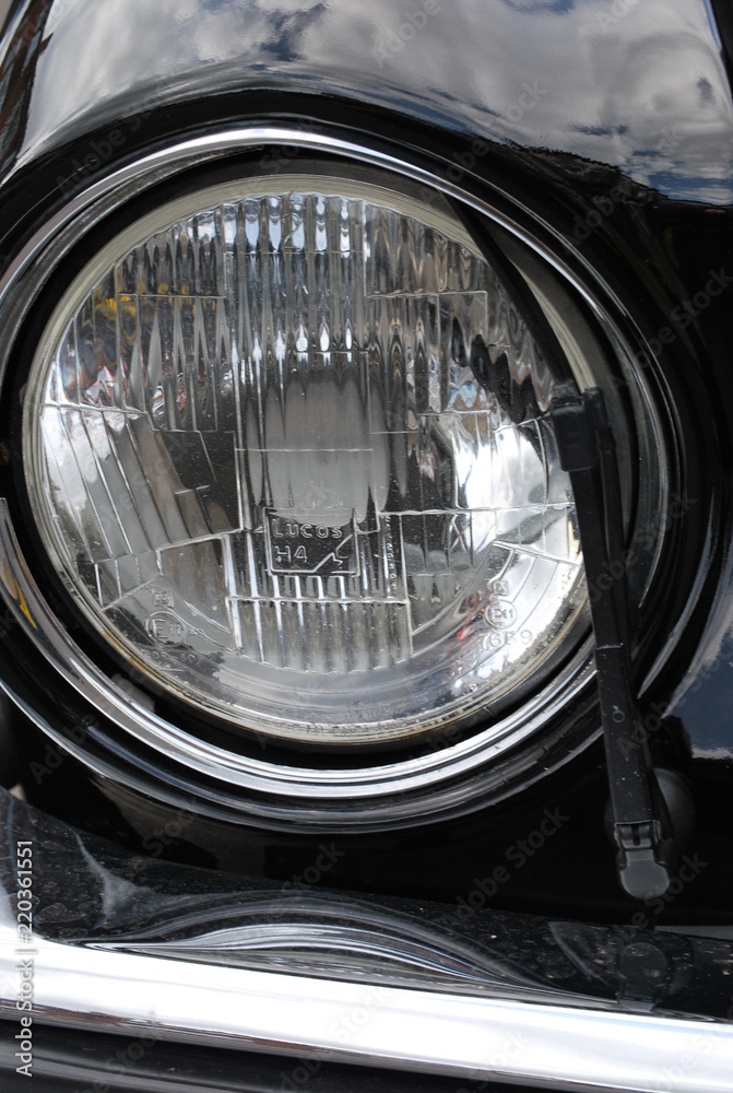 Headlight of Black Car Headlight of Black Car