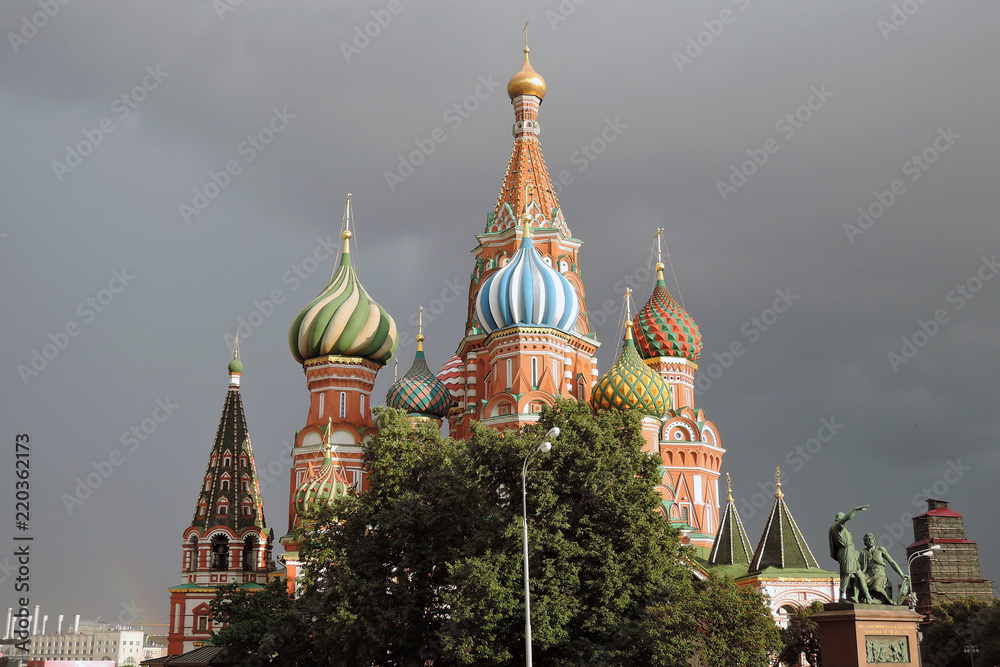 Saint Basils Cathedral on the Red Square in Moscow.