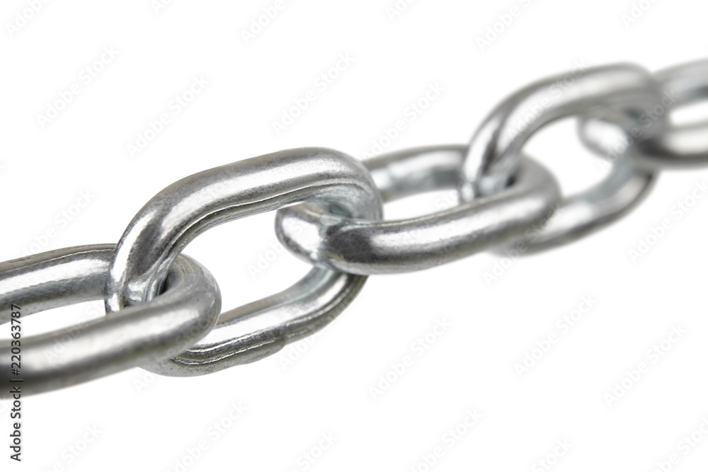 steel chain taut, one link close-up isolated, natural blur bokeh, photo with perspective steel chain taut, one link close-up isolated, natural blur bokeh, photo with perspective