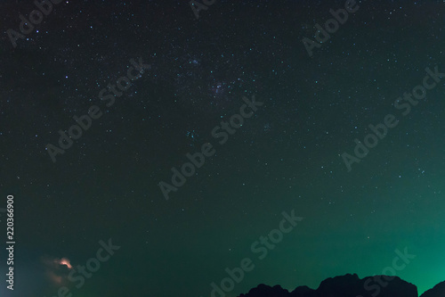 星・雷・島・夜・風景 