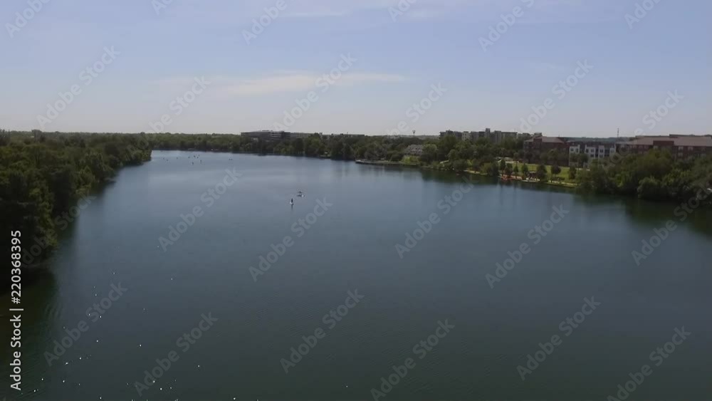 Aerial View of the Ladybird Lake in Austin, Tx Aerial View of the Ladybird Lake in Austin, Tx