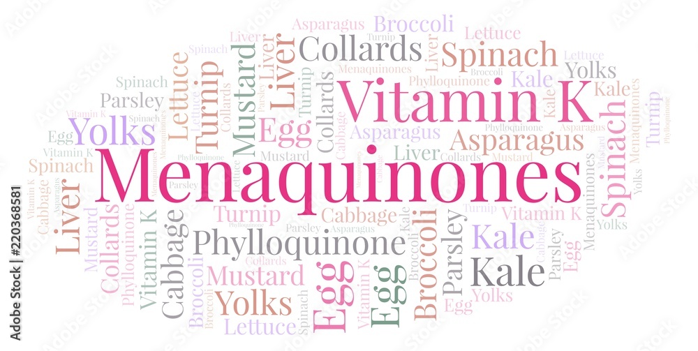 Menaquinones word cloud. Menaquinones word cloud.