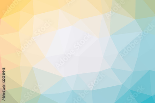Nice abstract illustration of red  blue and yellow triangle poligon. Good background for your prints.