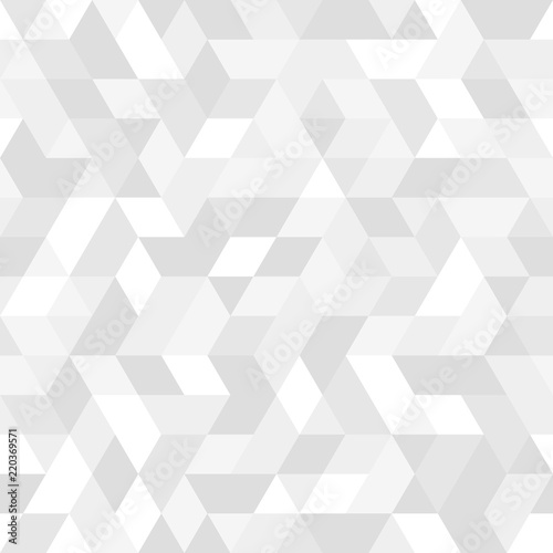 Geometric pattern with light triangles. Geometric modern ornament. Seamless abstract background