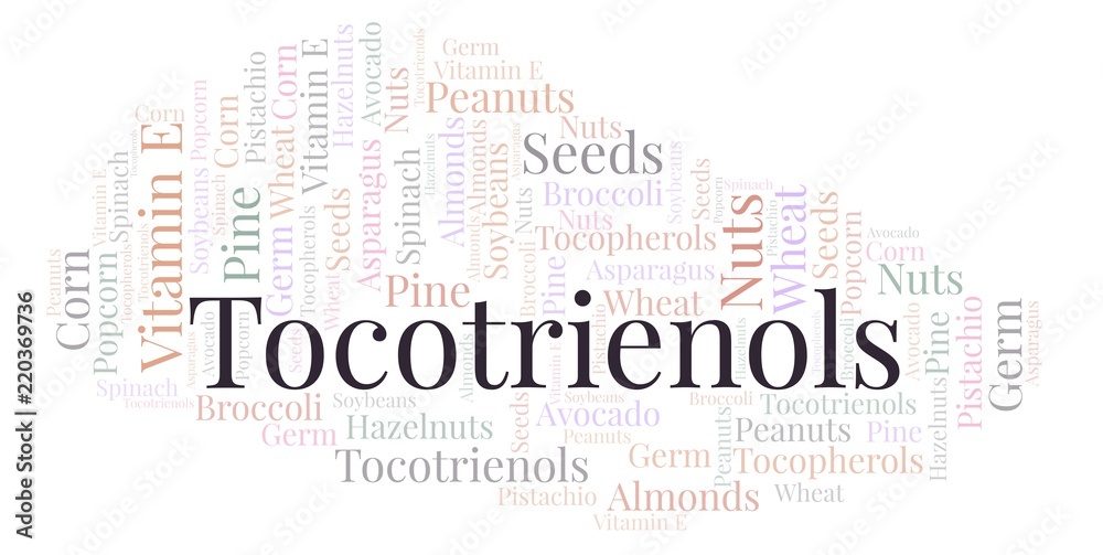 Obraz premium Tocotrienols word cloud.