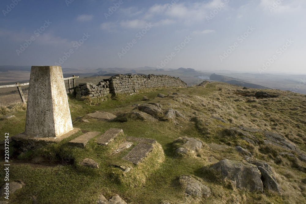 Trig point on Hadrian's Wall