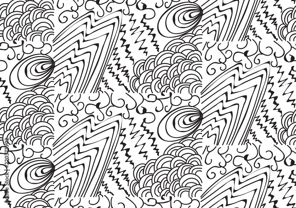 zentangl seamless pattern on white background zentangl seamless pattern on white background