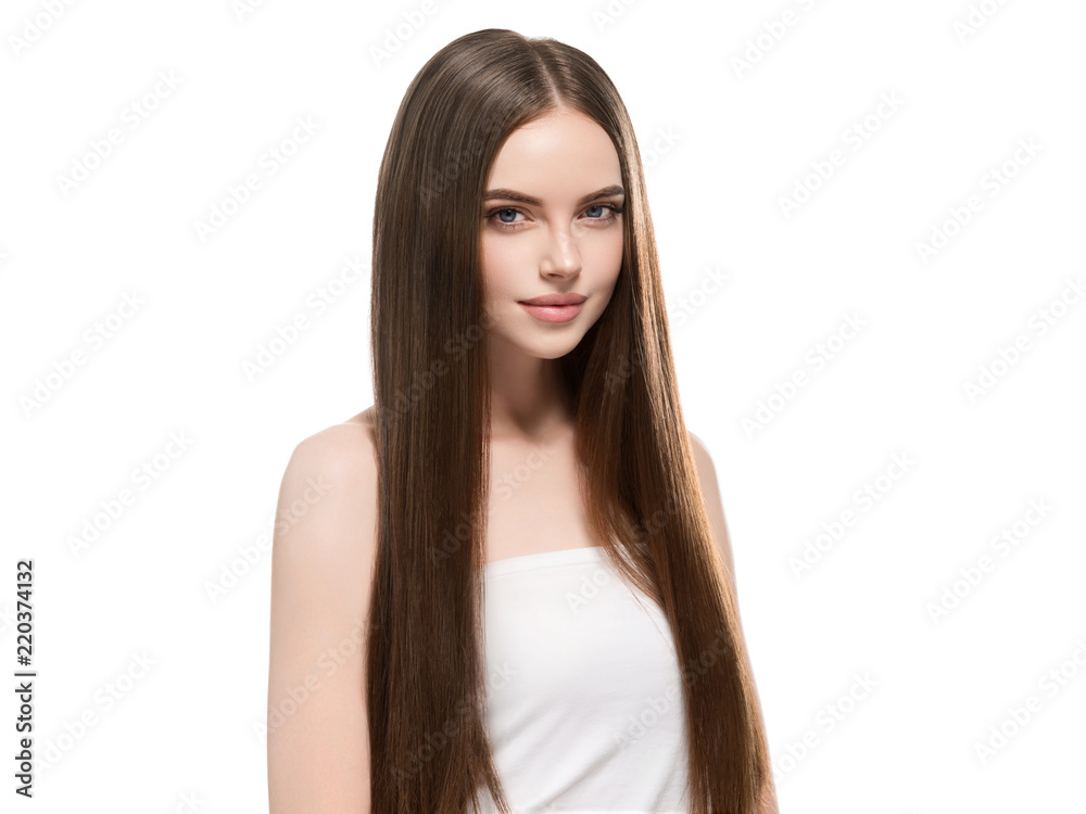 Healthy hair long smooth brunette hairstyle woman beauty Healthy hair long smooth brunette hairstyle woman beauty