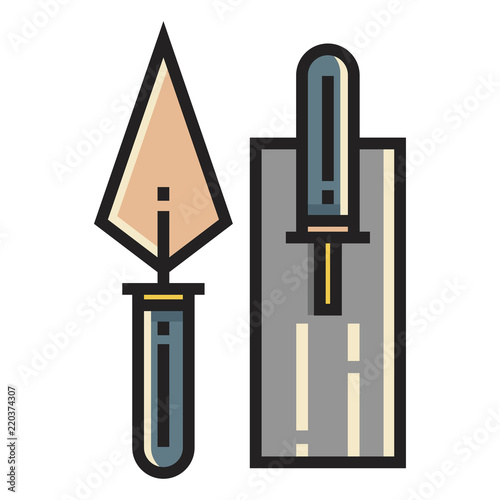 Trowel LineColor illustration