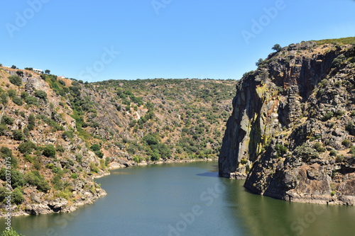 Arribes do Douro (photo casts from the top of the jetty), Miranda do Douro, Portugal photo