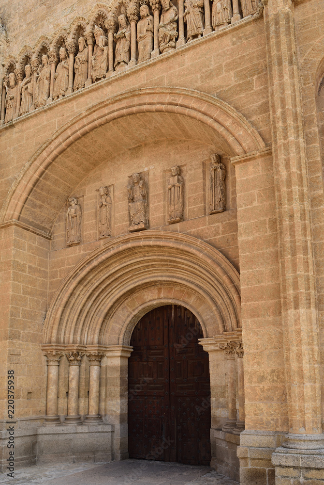 gateway of Santa Maria Cathedral, Ciudad Rodrigo, Salamanca province, Spain gateway of Santa Maria Cathedral, Ciudad Rodrigo, Salamanca province, Spain