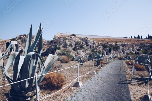 Tableau sur toile Tuvixeddu Necropolis - is the most ancient and representative burial area of the