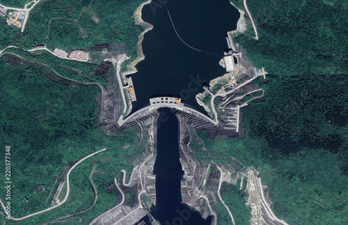 Xiluodu Dam and Hydroelectric Power Plant (HEPP) China / 溪洛渡水电站- 中国 photo