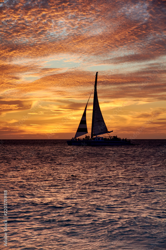Fototapeta premium sunset at the beach
