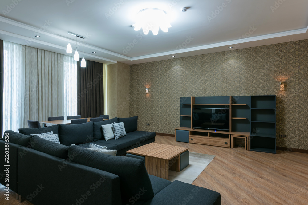 Naklejka premium Modern living room interior