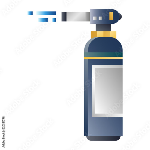 Blowtorch gradient illustration